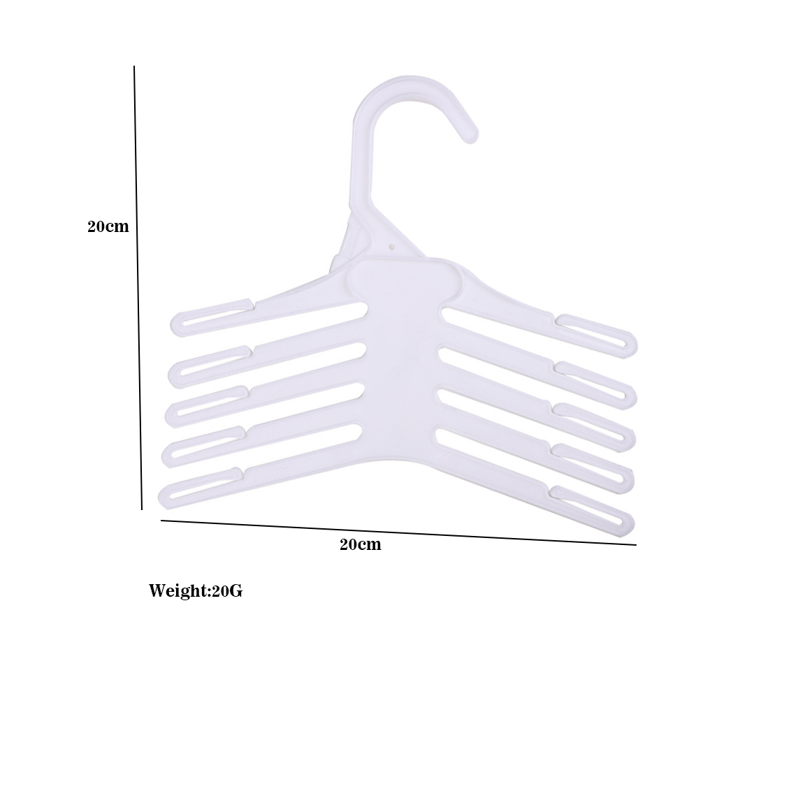 Baby Clothing Layers - 20 PCS Gantungan Celana Plastik Anti-Selip