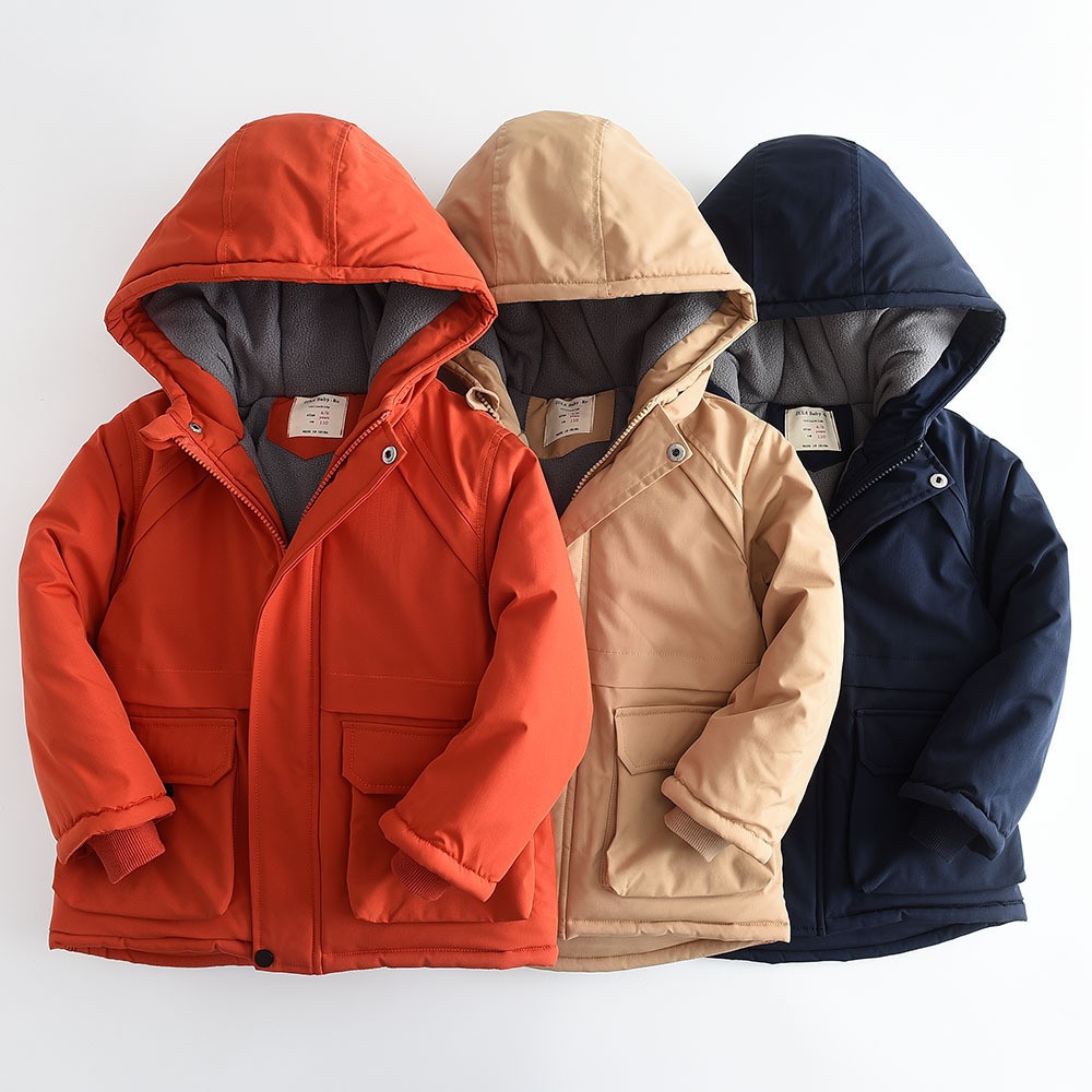 Baby Clothing Zipper - Jaket katun musim dingin anak laki-laki