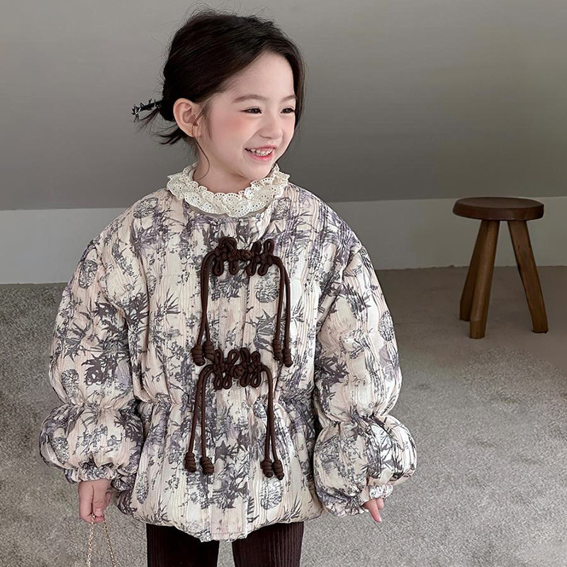 Baby Clothing Zipper - Mantel Gaya Cina untuk Anak Perempuan
