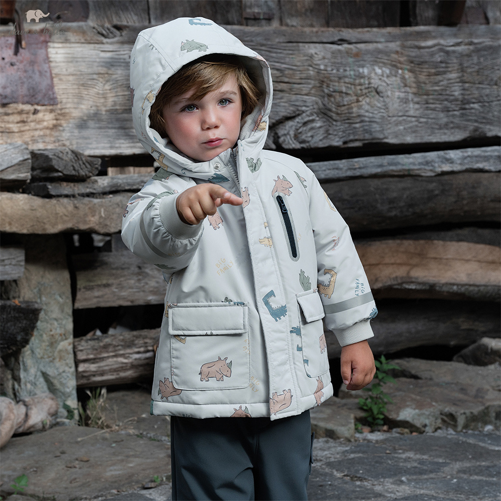 Baby Clothing Zipper - Dave Bella Mantel Beludru Anak Laki-laki