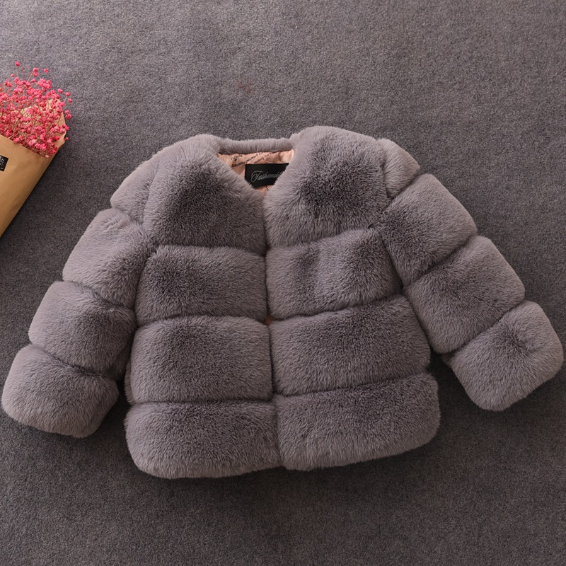 Mantel Bulu Palsu Bayi Perempu - Baby Clothing Zipper ulasan dan harga