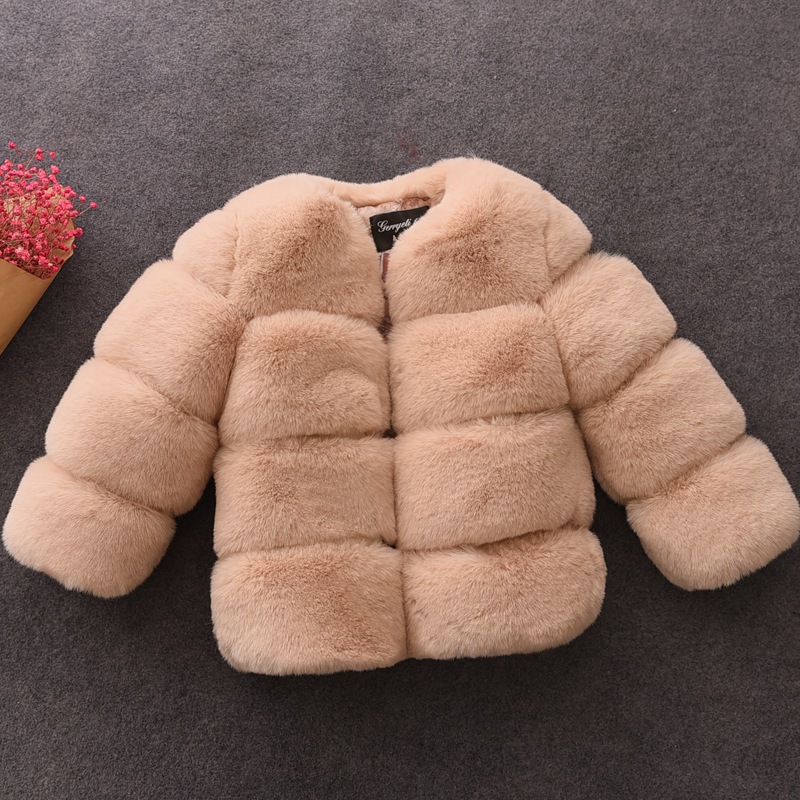 Mantel Bulu Palsu Bayi Perempu - Baby Clothing Zipper ulasan dan harga